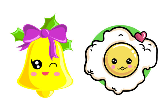 Bundle Kawaii Christmas-08 Illustrations
