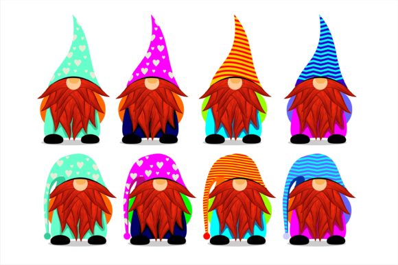 Christmas Gnome Best Bundle Illustrations for Crafting