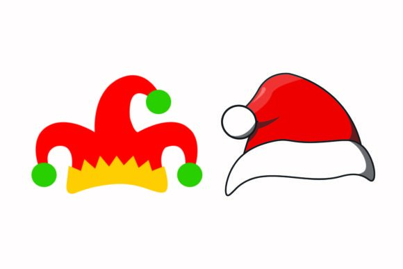 Christmas Hat Clown Illustration Vector for Blog and Website Design