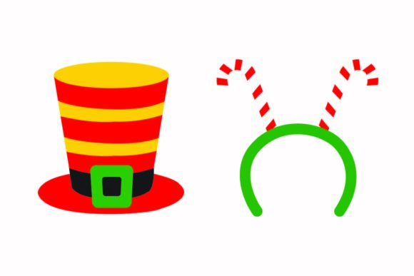 Christmas Hat Funny Horns Vectors for Festive Illustrations