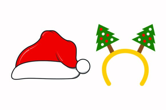Christmas Headband Fun Party Vectors for Festive Illustrations