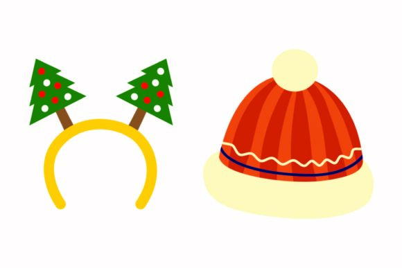 Christmas Headband Santa Party Vectors for Illustrations