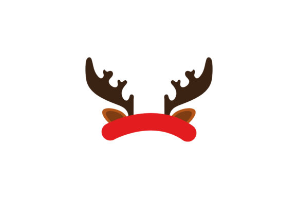 Christmas Illustration Horn Asset for Creative Design