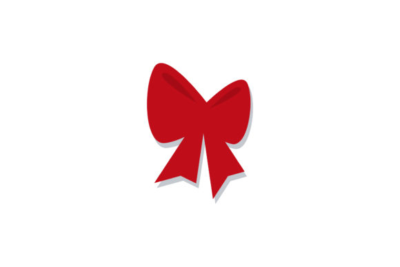 Christmas Illustration Ribbon Asset for Blog and Website Design