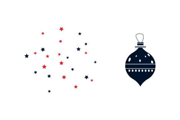 Christmas Stars and Ornaments Vector Set