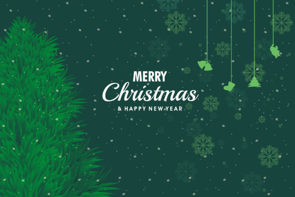 Christmas Tree and Snow Illustrations