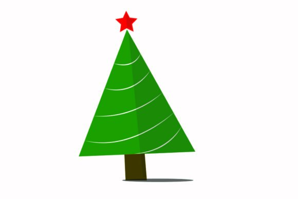 Christmas Tree Strip Illustration