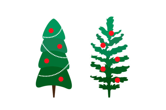 Christmas Tree Vector Set