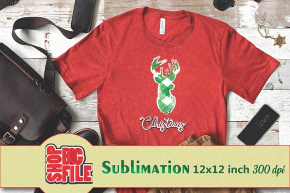 Reindeer Christmas Sublimation Illustrations