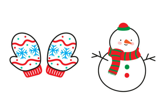 Snowman and Gloves Christmas Asset